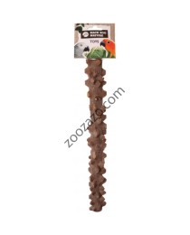 Естествена релефна кацалка за папагали, 35 х Ø 2,5 см. - Back Zoo Nature Pepper Wood Perch Large